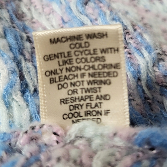 Sincerely Jules Cropped Fair Isle Wool Blend Knit Sweater Size M - Picture 5 of 6